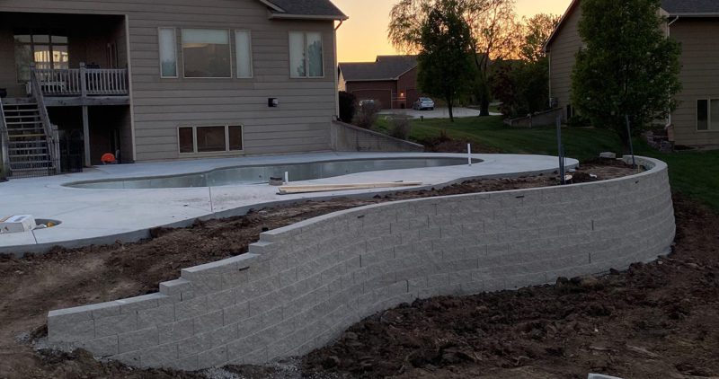 Large Retaining Wall