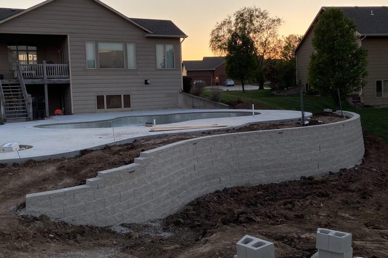 Large Retaining Wall