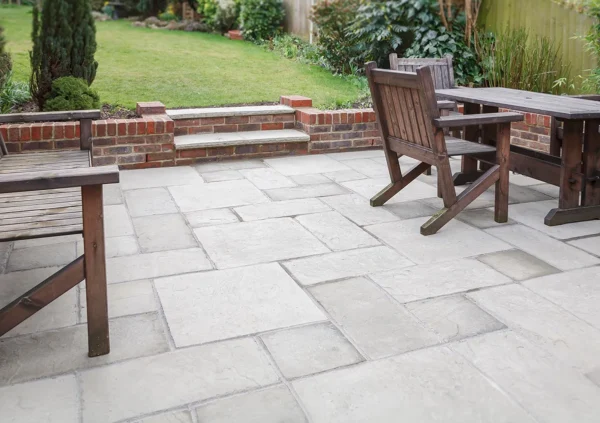 Flagstone Patio And Steps Into Backyard Flagstone Patio And Steps Into Backyard