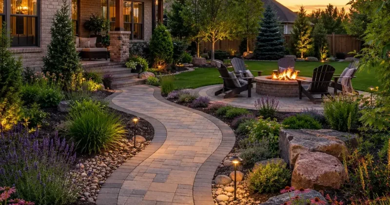 Hardscaping Wichita KS Patio Fire Pit