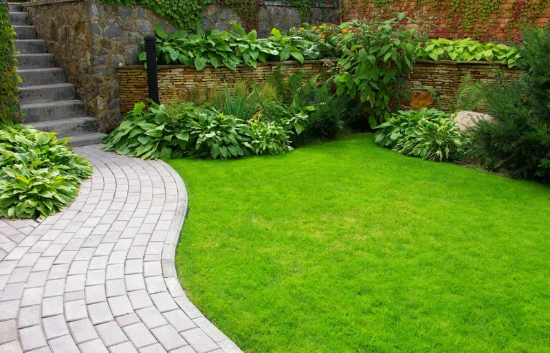 Patio With Stone Steps And Retaining Wall Patio With Stone Steps And Retaining Wall